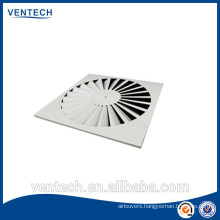 Air conditioning swirl diffuser